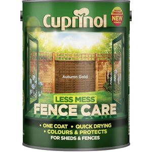 Cuprinol - Less Mess Fence Care - Autumn Gold - 5L - Autumn Gold