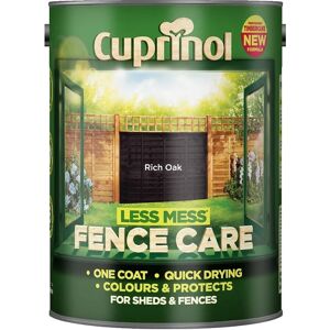 Cuprinol - Less Mess Fence Care - Rich Oak - 5L - Rich Oak