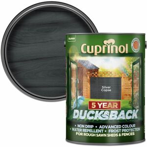 TBC Ducksback 5 Year Waterproof for Sheds & Fences Silver Copse 5 Litre CUPDBSC5L