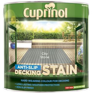 Cuprinol - 5122408 Anti-Slip Decking Stain City Stone 2.5 litre CUPUTDSCS25L