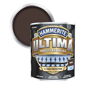 Hammerite - Ultima Smooth Metal Paint - 750ml - Brown - Brown