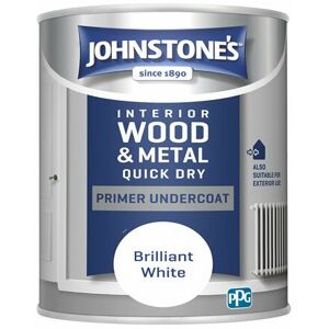 Interior Quick Dry Primer Undercoat Brilliant White 1.25ltr - Brilliant White - Johnstone's