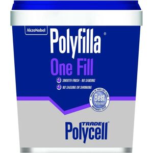 Polycell - Trade Polyfilla One Fill Filler - Ready Mixed Tub - 1L