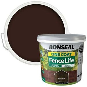 Ronseal - 38288 One Coat Fence Life Dark Oak 5 litre RSLOCFLDO5L