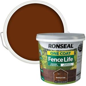 Ronseal - 38289 One Coat Fence Life Medium Oak 5 litre RSLOCFLMO5L