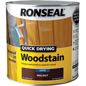 Ronseal - 08737 Quick Drying Woodstain Satin Walnut 750ml RSLQDWSW750