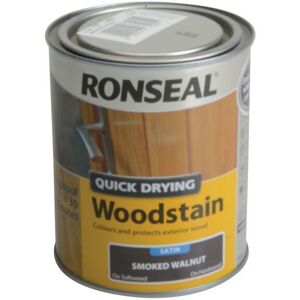 Ronseal - 37462 Quick Drying Woodstain Satin Smoked Walnut 750ml RSLQDWSSW750