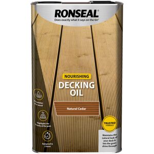 Nourishing Decking Oil - 5L - Natural Cedar - Natural Cedar - Ronseal