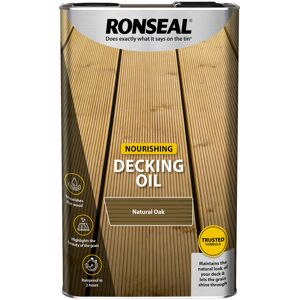 Nourishing Decking Oil - 5L - Natural Oak - Natural Oak - Ronseal