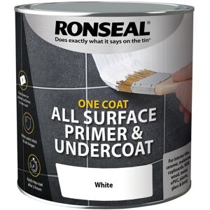 Ronseal - One Coat All Surface Primer and Undercoat - White - 2.5 Litre - White