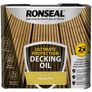 Ultimate Protection Decking Oil Natural Pine 2.5 litre RSLUDONP25L - Ronseal