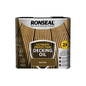 Ultimate Protection Decking Oil Dark Oak 2.5 litre RSLUDODO25L - Ronseal