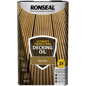 Ronseal - Ultimate Protection Decking Oil - 5L - Natural Oak - Natural Oak