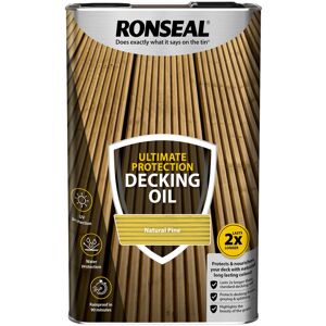 Ronseal - Ultimate Protection Decking Oil - 5L - Natural Pine - Natural Pine