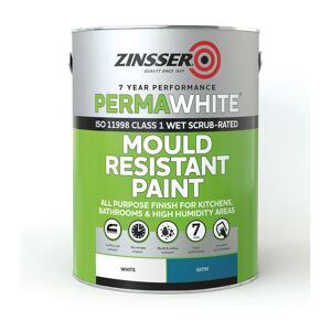 Zinsser - Perma White Interior Paint - Satin - 5L - White