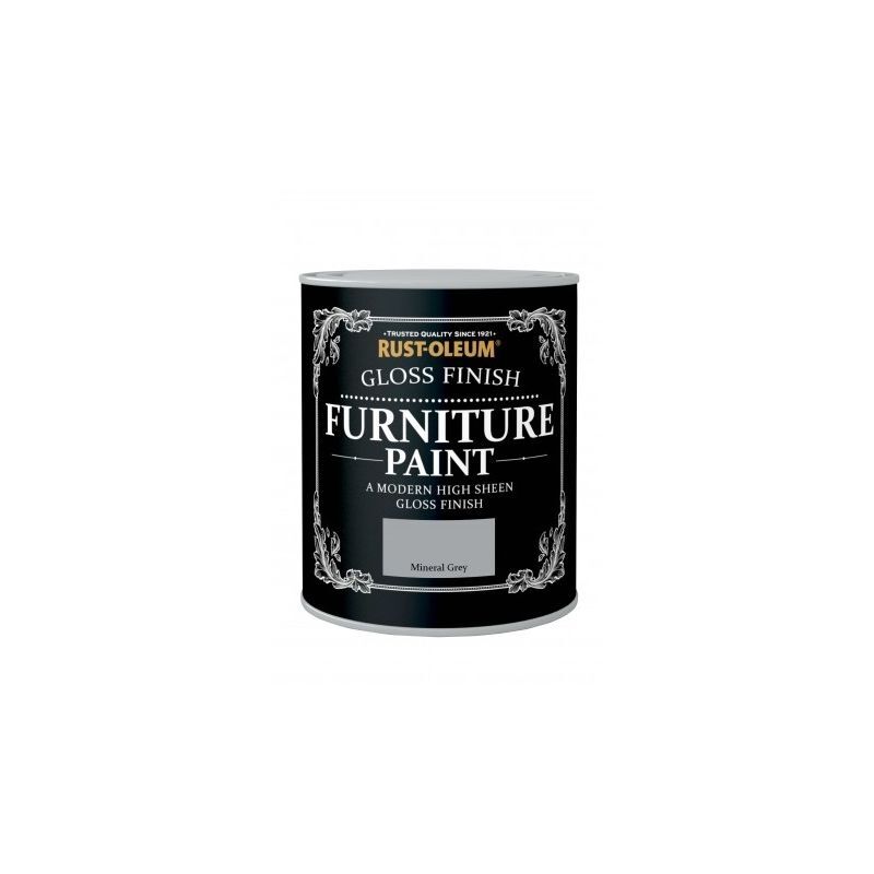 Rust-oleum - Gloss Furniture Paint - Mineral Grey - 750ML - Mineral Grey