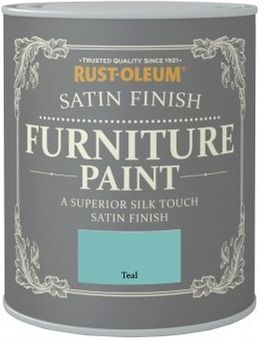 Rust-oleum - Satin Furniture Paint - Teal - 750ML - Teal