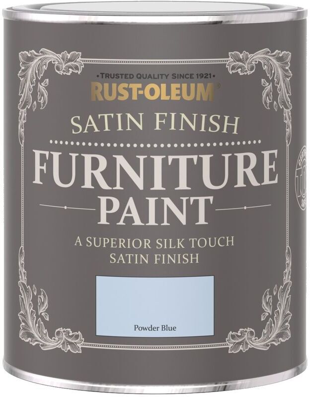 Rust-oleum - Satin Furniture Paint - Powder Blue - 750ML - Powder Blue