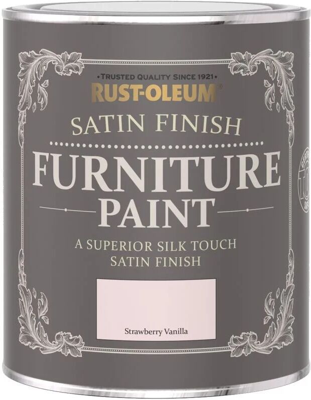 Satin Furniture Paint - Strawberry Vanilla - 750ML - Strawberry Vanilla - Rust-oleum