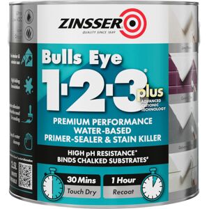 Zinsser - Bulls Eye 1-2-3 Plus - White - 2.5L - White