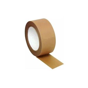 AOUGO 12 Ecological Biodegradable Kraft Paper Adhesive Tape with adhesive paper backing 50 mm x 50 meters plastic-free kraft adhesive making this Kraft