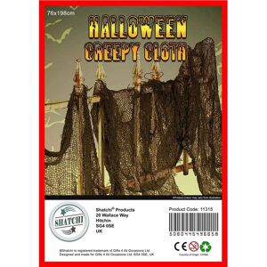 Shatchi - 20Pcs Halloween Creepy Cloth Decoration - Table, Doors, Windows, Wall, Ceiling Prop - ‎Black