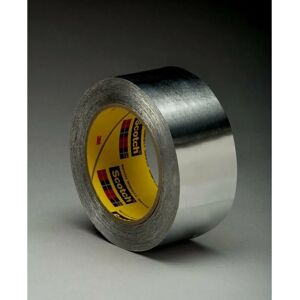 Aluminium Foil Tape 431, Silver, 50 mm x 55 m, 0.09 mm - 3M