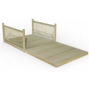 FOREST GARDEN 8’ x 16’ Forest Patio Decking Kit No. 3 (2.4m x 4.8m) - Natural Timber