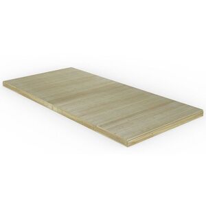 FOREST GARDEN 8' x 16' Forest Patio Decking Kit No. 1 (2.4m x 4.8m) - Natural Timber