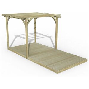 FOREST GARDEN 8' x 16' Forest Pergola Decking Kit No. 1 (2.4m x 4.8m) - Natural Timber