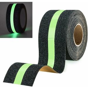 Hoopzi - Anti Slip Grip Tape Glowing in Dark, Non Slip Adhesive Stair Treads, High Traction Safety Tape for Stairs Steps Decking Indoor & Outdoor,