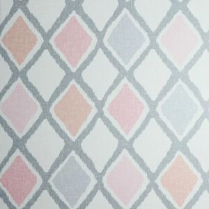 Ayat Blush Pink Grey Geometric Diamond Wallpaper 907504 - Arthouse