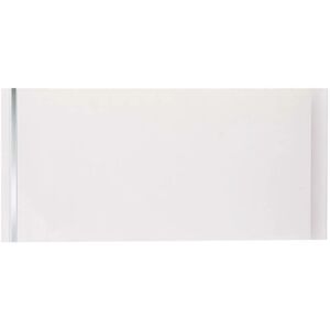 STARLINE Bathroom Ceiling Cladding Panels Moderna White & Silver pvc 200x4000mm - 4m2 - White