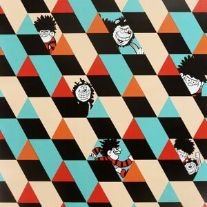 Beano Dennis The Menace Wallpaper Geometric Children Kids Bedroom Arthouse