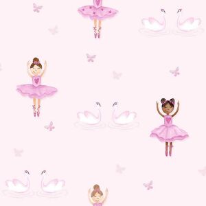 Ballerina Pink Wallpaper Holden Kids Children Wallpaper Butterfly Glitter