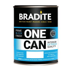 Bradite - One Can Eggshell Multi-Surface Primer and Finish (OC64) 1L - (bs 381C 538) Post office red / Cherry