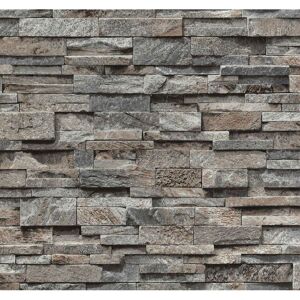 P+S Discontinued Brick Effect Wallpaper Vinyl 3D Slate Stone Split Face Tile Paste The Wall p s