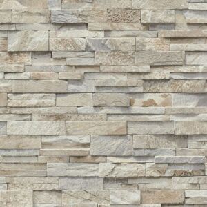 ERISMANN Brick Effect Wallpaper Vinyl 3D Slate Stone Split Face Tile Paste The Wall p+s