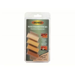 Briwax - Wax Fille Sticks Light Wood Shades (Pack 4) brwwfsl - Light