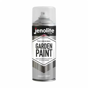Jenolite - Chalky Grey - 1 x 400ml Aerosol Garden Furniture Aerosol Paint - Chalky Grey - Use on wood, metal, plastic, stone, ceramic (pantone 7544U)