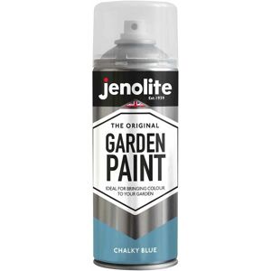 Jenolite - Chalky Blue - 1 x 400ml Aerosol Garden Furniture Aerosol Paint - Chalky Blue - Use on wood, metal, plastic, stone, ceramic (pantone 644U)