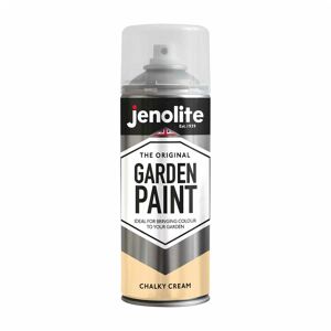 Jenolite - Chalky Cream - 1 x 400ml Aerosol Garden Furniture Aerosol Paint - Chalky Cream - Use on wood, metal, plastic, stone, ceramic (ral 3015)