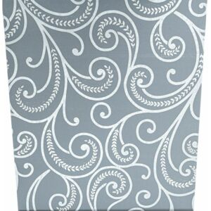 RASCH Charcoal Grey Silver Textured Metallic Swirl Paisley Shimmer Metallic Wallpaper