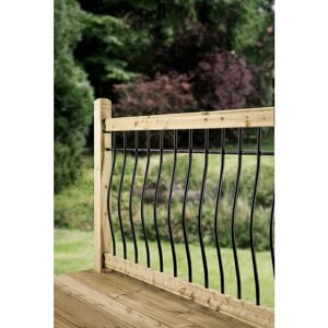 CHESHIRE MOULDINGS Decking Railing Kit - Curved arc Tuscany - 1800mm (5 Piece Set)