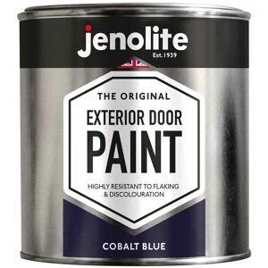 Jenolite - Cobalt Blue - 1 Litre Tin Exterior Door Paint - Cobalt Blue - Metal & Wood Doors & Garage Doors