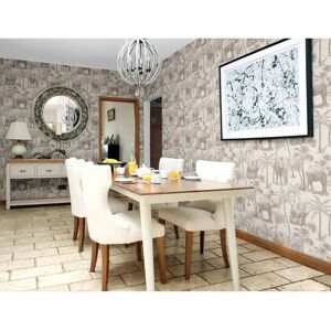 BERKFIELD HOME DUTCH WALLCOVERINGS Wallpaper Elephant Grove Beige