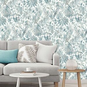 Berkfield Home - dutch wallcoverings Wallpaper Leaves and Toucan Blue