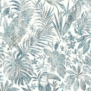 Berkfield Home - dutch wallcoverings Wallpaper Leaves and Toucan Blue