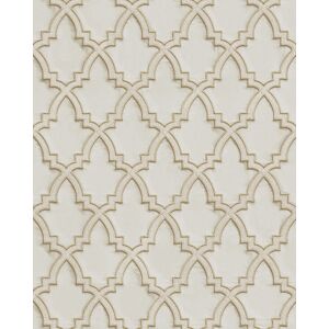 Profhome - Ethnic style wallpaper wall DE120022-DI hot embossed non-woven wallpaper embossed with ornaments and metallic highlights beige taupe gold