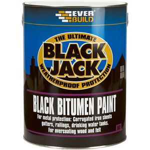 90101 Black Jack 901 Black Bitumen Paint 1 litre EVB90101 - Everbuild